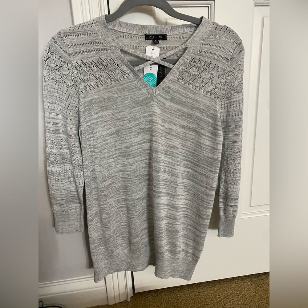 LETY & ME Women’s 3Q sleeve lightweight sweater